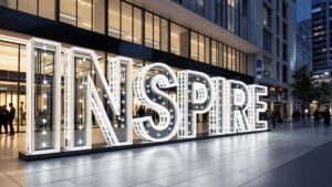Giant Letters and Sculptures
