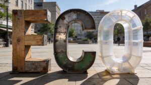 Sustainable and Recycled Letters