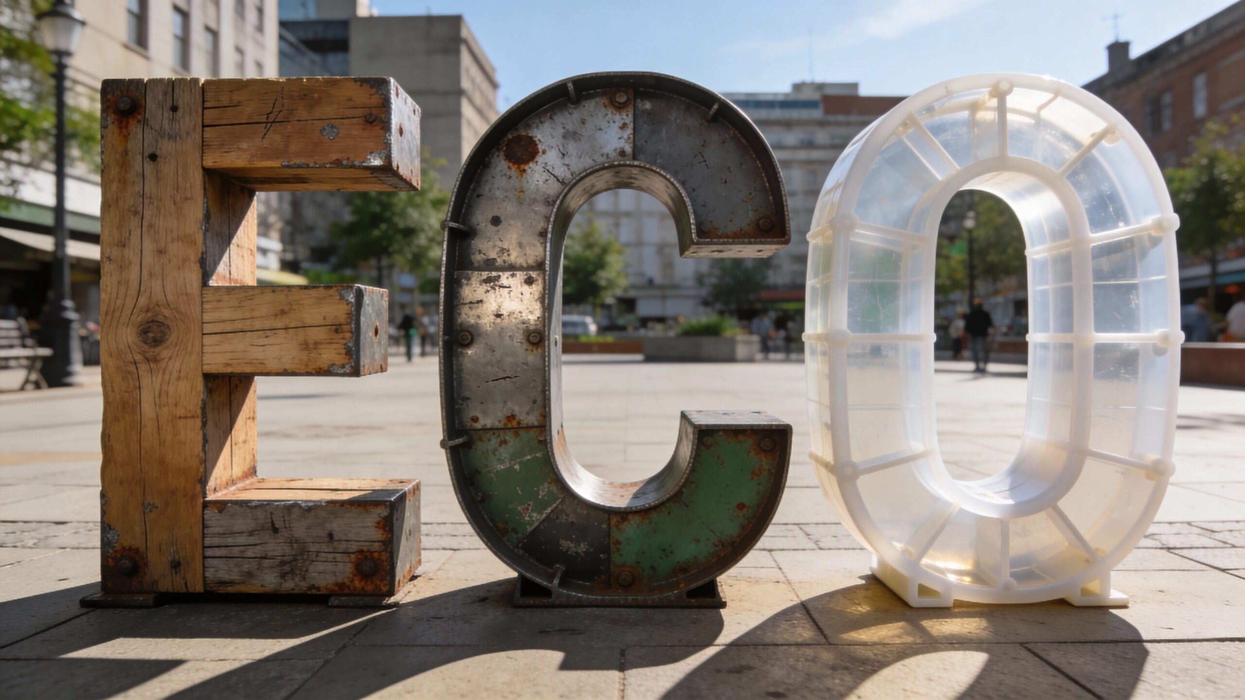 Sustainable and Recycled Letters